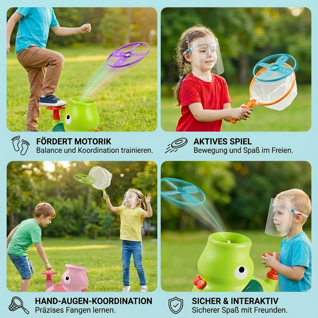 Kescher Spielzeug für Frisbee-Wurfspiel