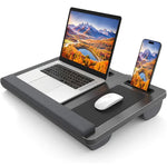 Ergonomischer Laptopständer mit Handballenauflage und Ablagen