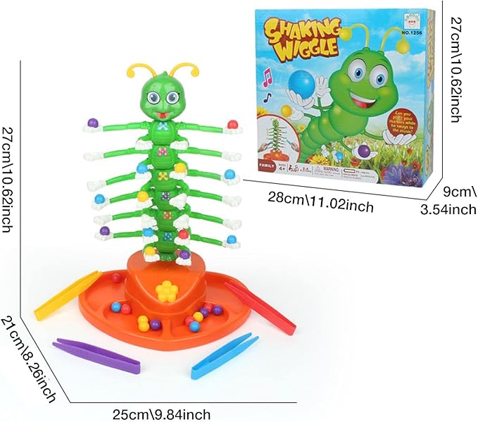 Geschicklichkeitsspiel mit tanzender Raupe