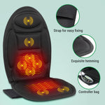 Heated Massage-Autositzkissen – Entspannungskissen für Rücken und Oberschenkel
