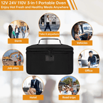 Elektrische Tragbare Lebensmittelwärmer-Lunchbox mit 3-in-1-Anschluss