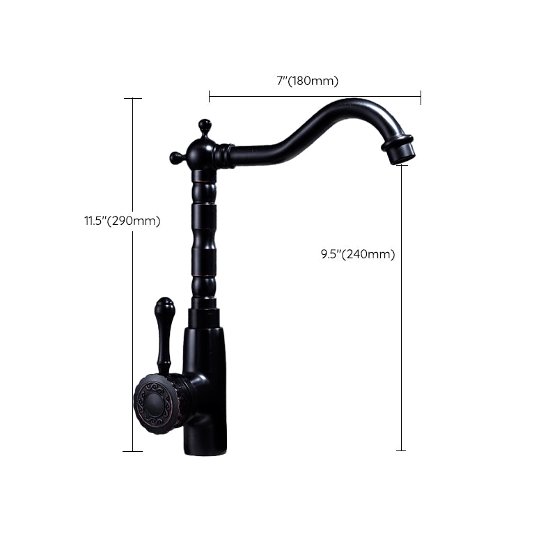Eleganter Küchenwasserhahn mit schwenkbarem Auslauf und Hebelgriff