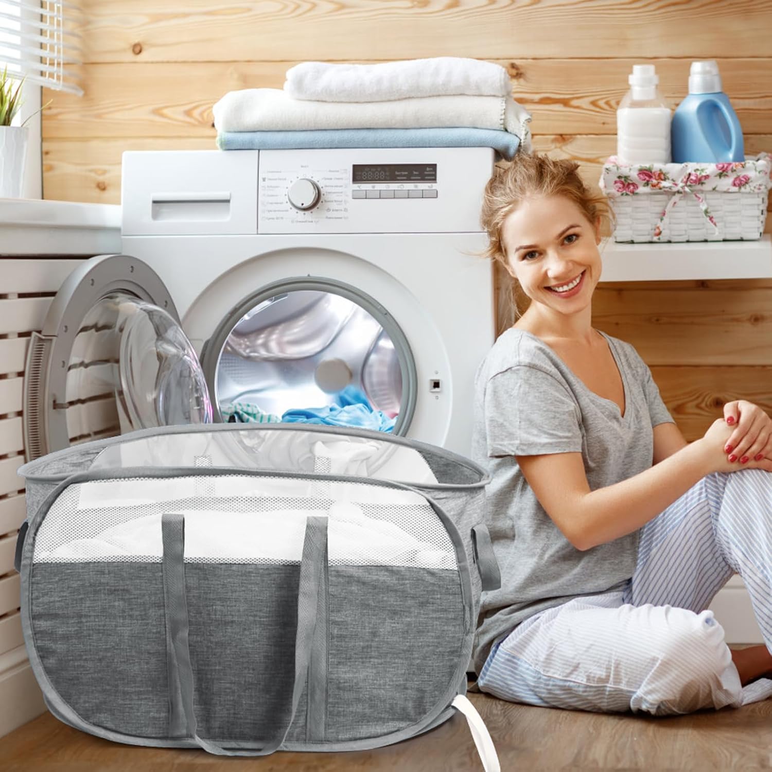 Foldable Laundry Hamper – Stylish and Practical