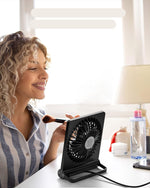 Leiser Tischventilator mit neigbarem Kopf