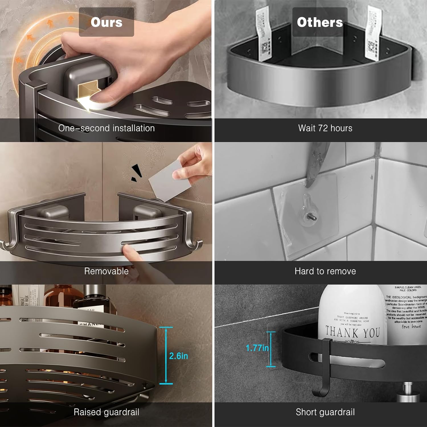 Corner Shower Caddy | Stylish and Space-Saving Solution