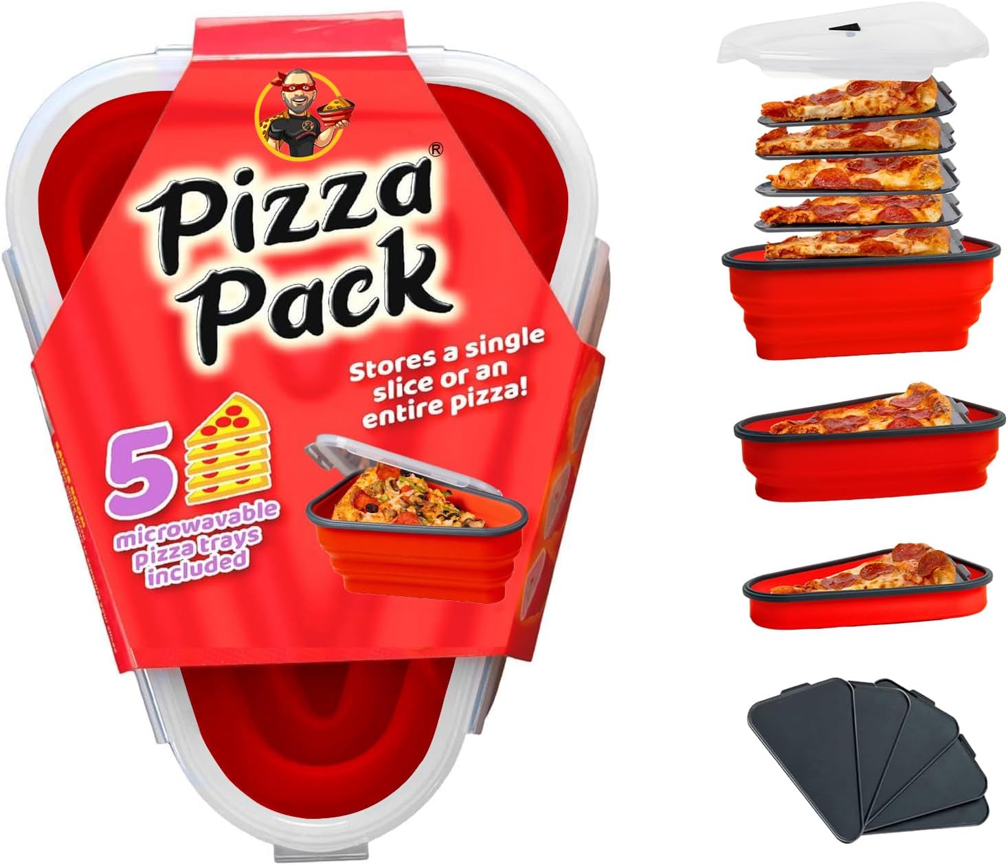 Smarte Silikon-Pizza-Box für eine einfache Aufbewahrung