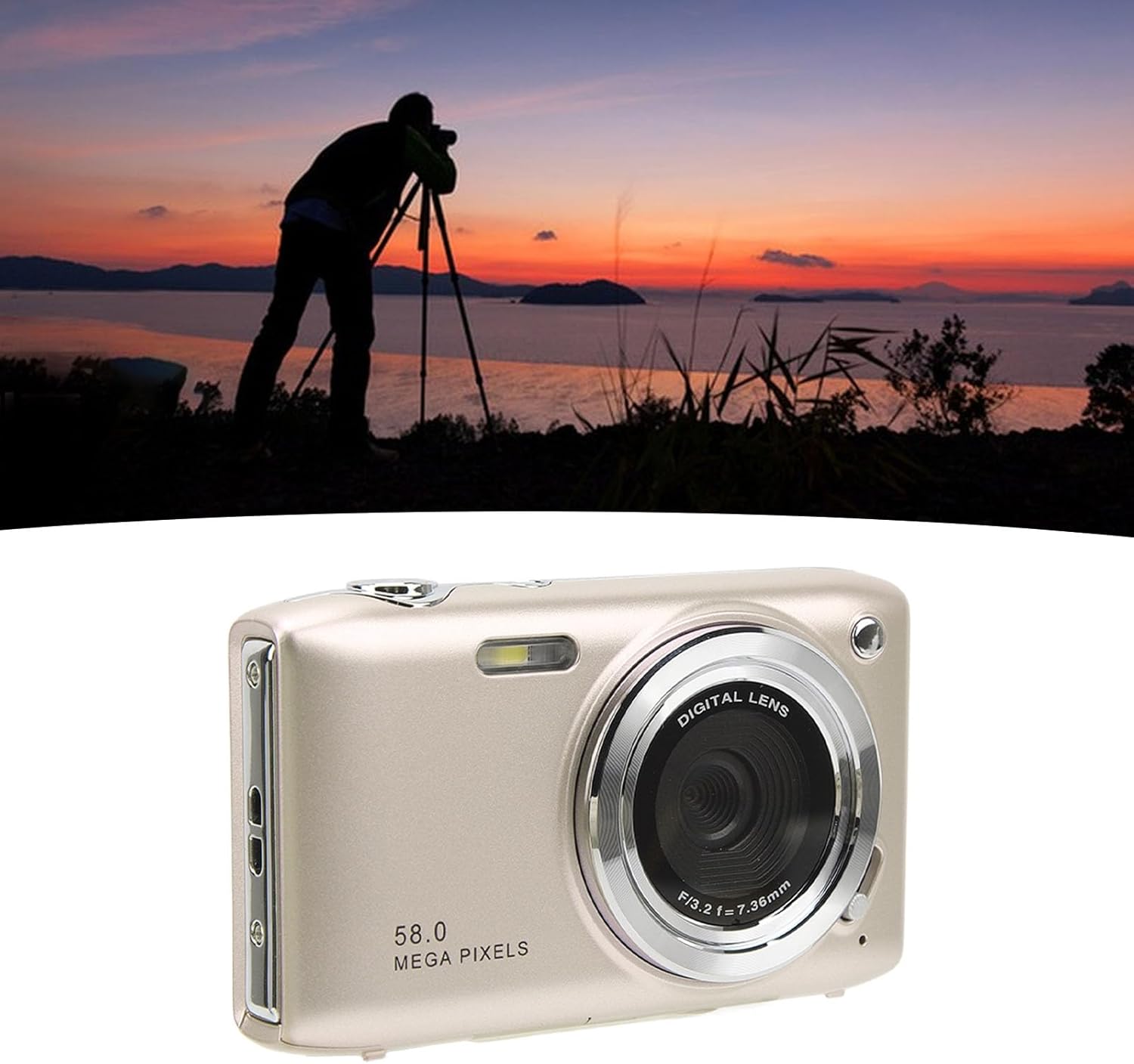 Kompakte 4K Digitalkamera mit 58MP und 16-fach Zoom – SnapView