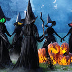 Creepy Light Witches - Set of 3 Luminous Decorative Figurines