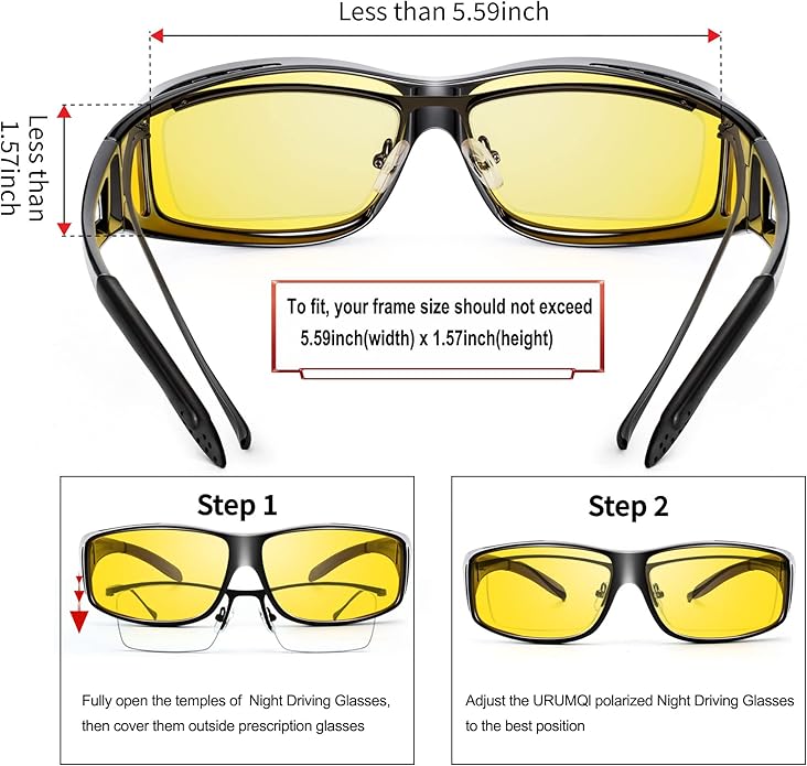 Nachtblick | Polarisierte Fahrbrille für sicheres Fahren bei Nacht