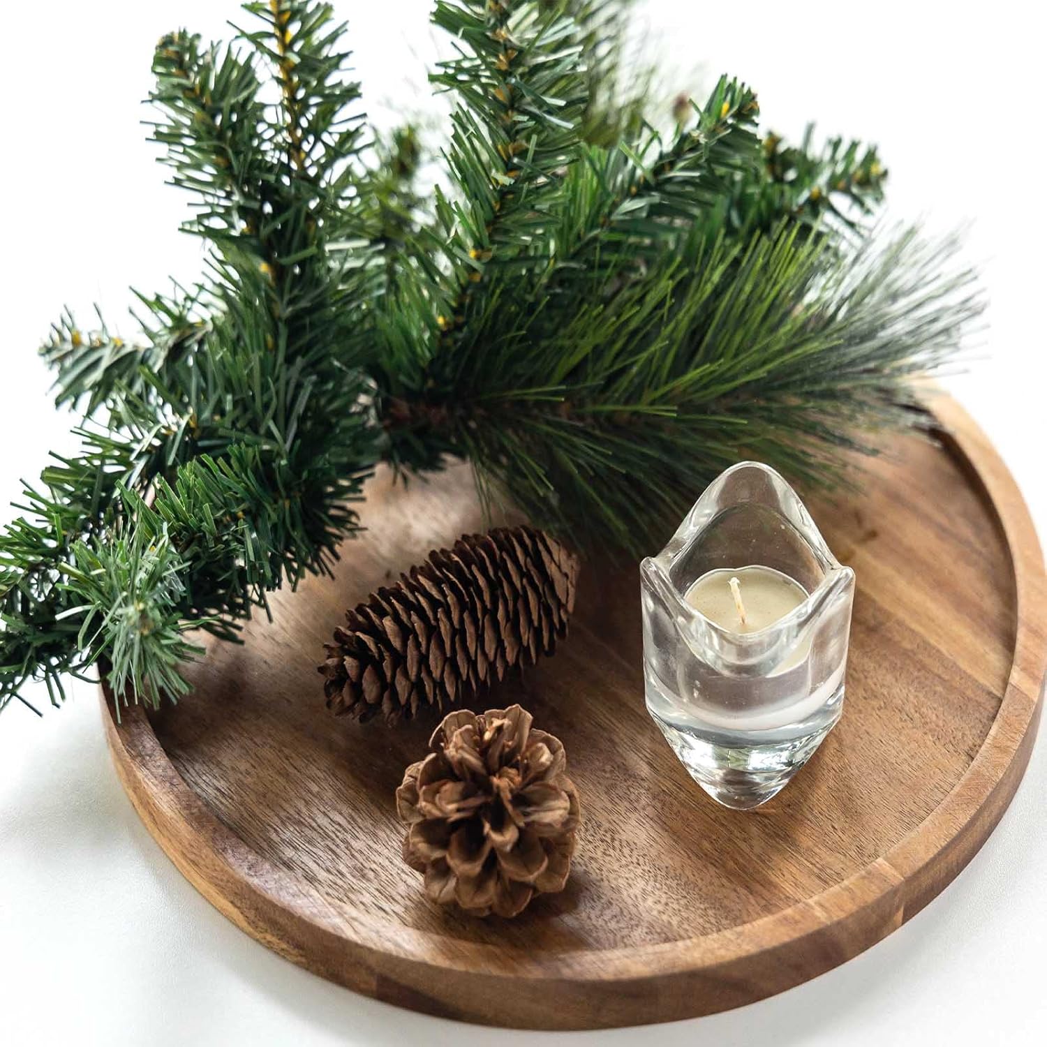 Elegant Wooden Tray – Round Serving Dish for Any Occasion