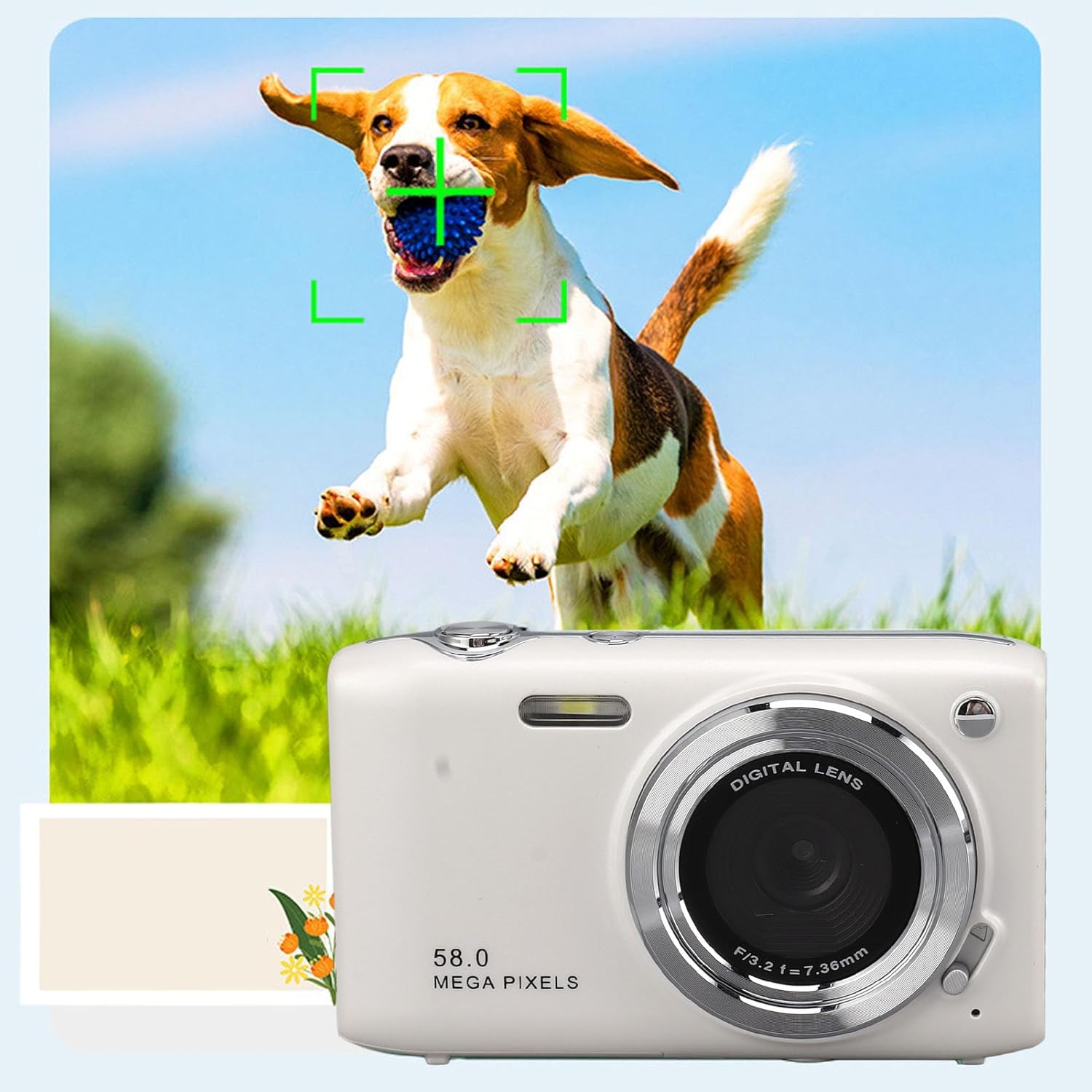 Kompakte 4K Digitalkamera mit 58MP und 16-fach Zoom – SnapView