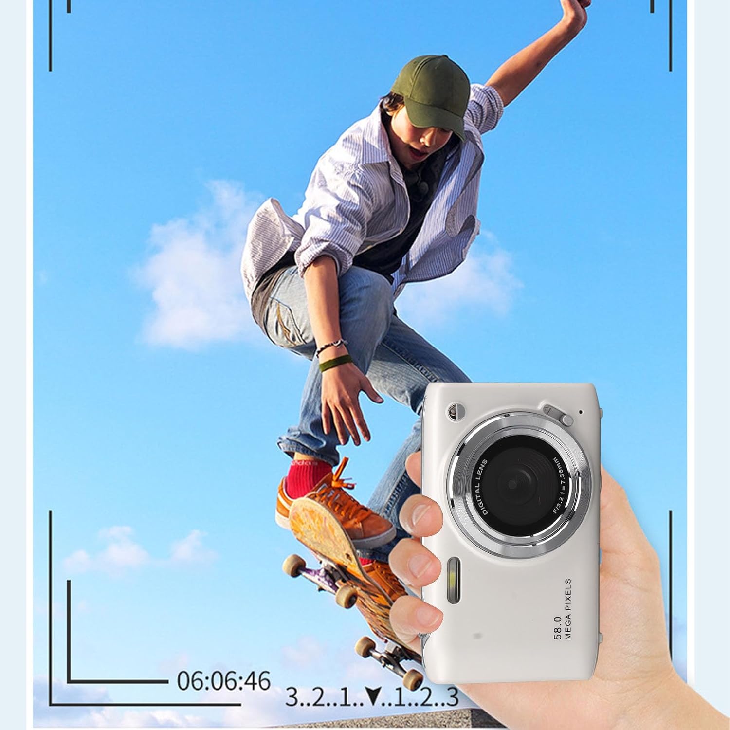 Kompakte 4K Digitalkamera mit 58MP und 16-fach Zoom – SnapView