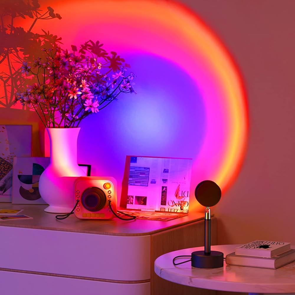Portable Sunset Projector with Music Control