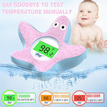 Safe Baby Bath Thermometer with Color Display and Warning System