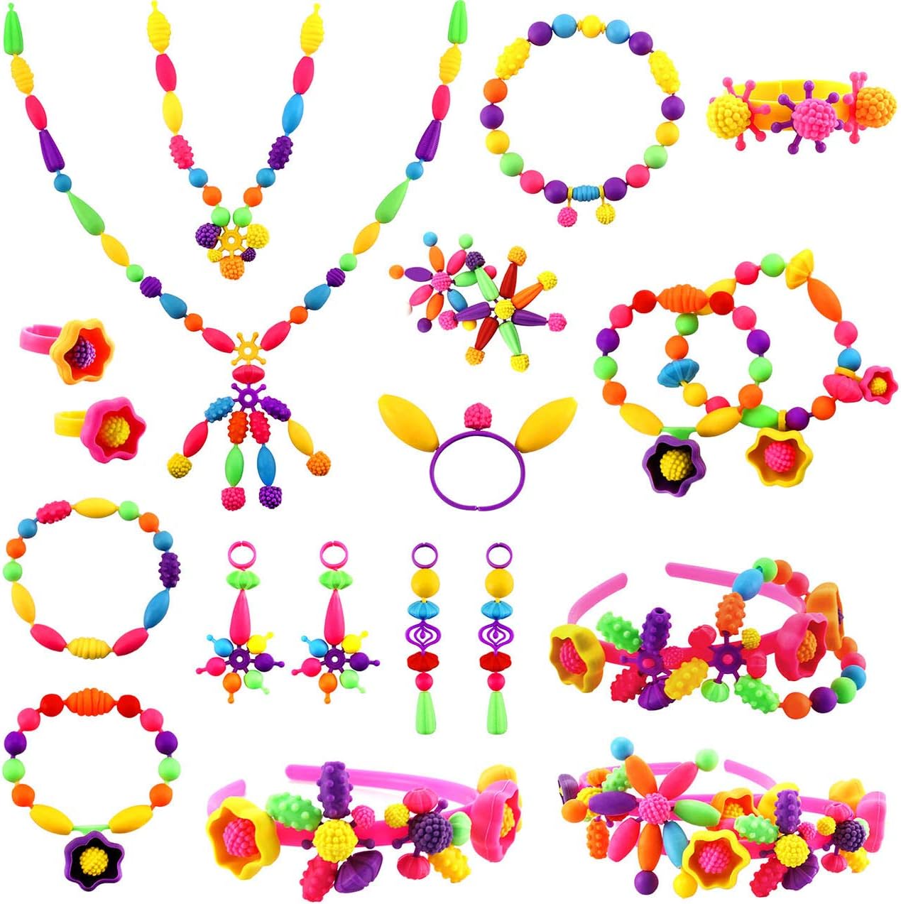 Kinderspielsteine aus Schmuckmaterial