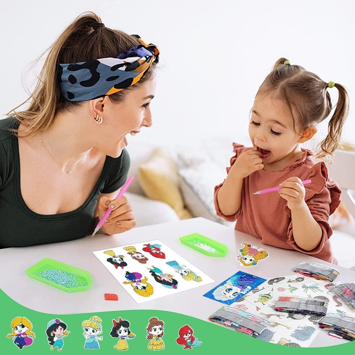 Malset mit Diamantsteinchen für Kinder