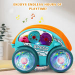 Musikspielzeug Auto mit LED und Purzelbaum-Funktion