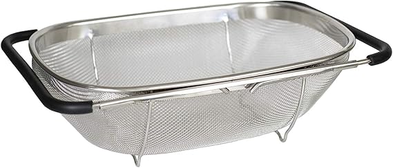 Kitchen Utensil - Foldable Stainless Steel Dish Drainer