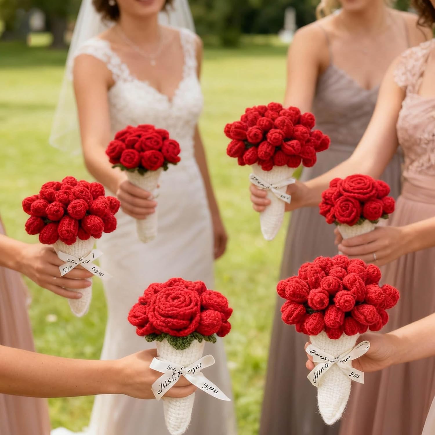 Florale Eleganz – Handgefertigte Tagesdecke mit 3D-Rosenmuster