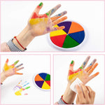 Set mit Fingerfarben für Kinder