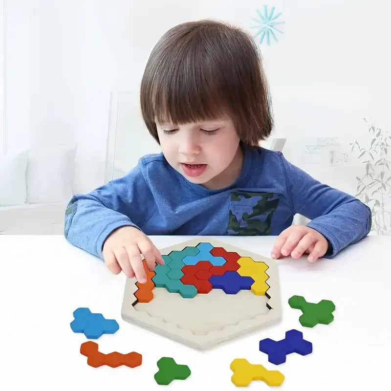 Geometrisches Puzzle mit unendlichen Mustern
