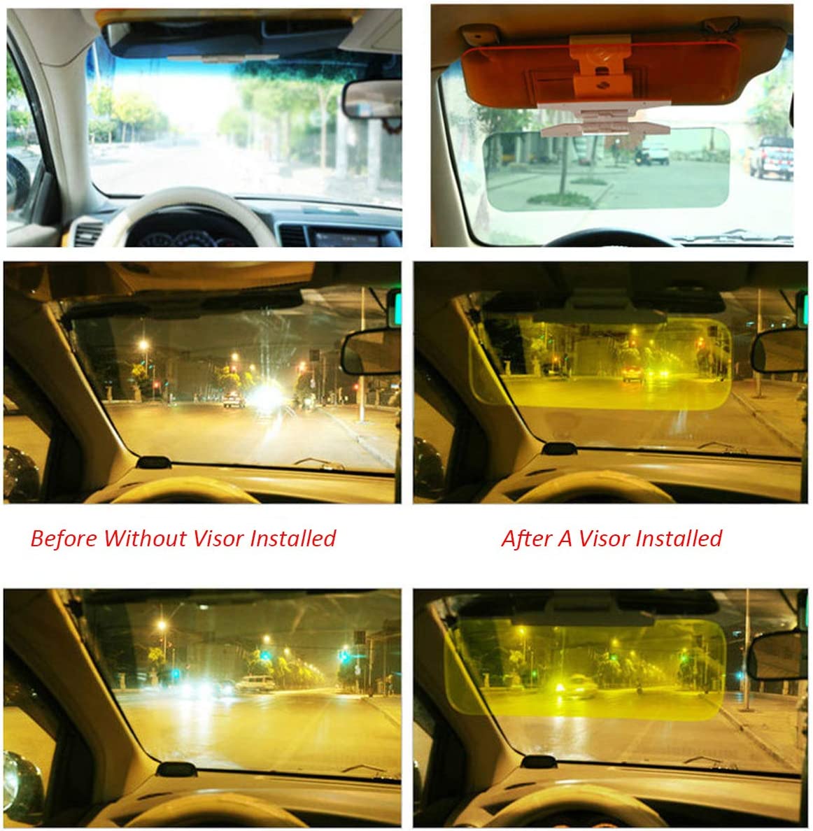 Auto Sonnenblende mit Anti-Blendung – 2in1 Lösung