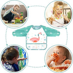 Babylätzchen mit langen Ärmeln – Wasserdichtes Schürzen-Design