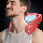 Halskühler ohne Blades – Tragbarer Ventilator mit Kühlplatte und LED-Anzeige