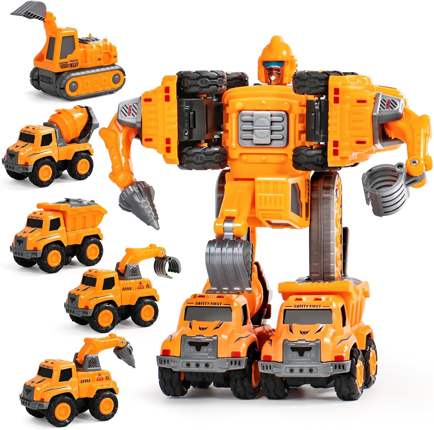 5-in-1 Auto Spielzeugset mit Transformationsfunktion