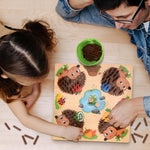 Sensorisches Lernspiel mit Igel im Montessori-Stil