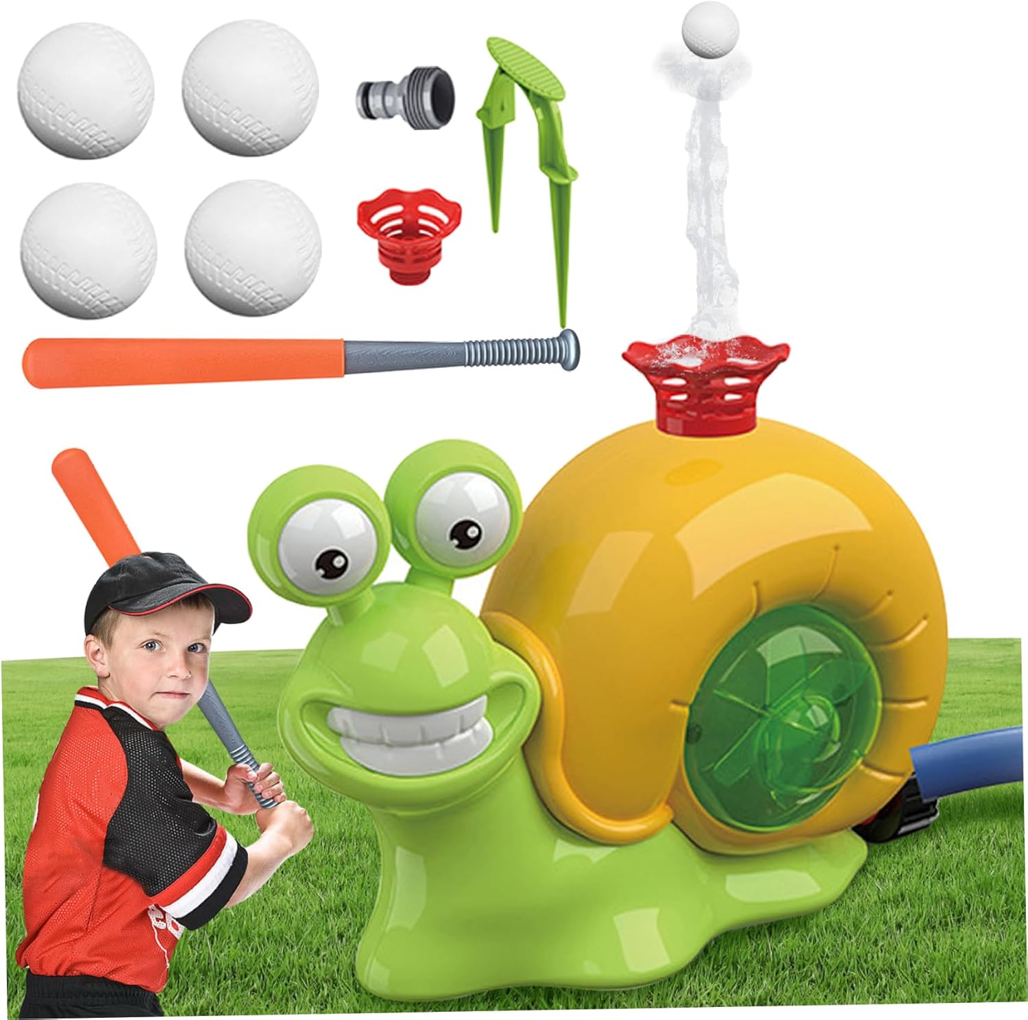 Wasserspielzeug in Schneckenform für Baseball