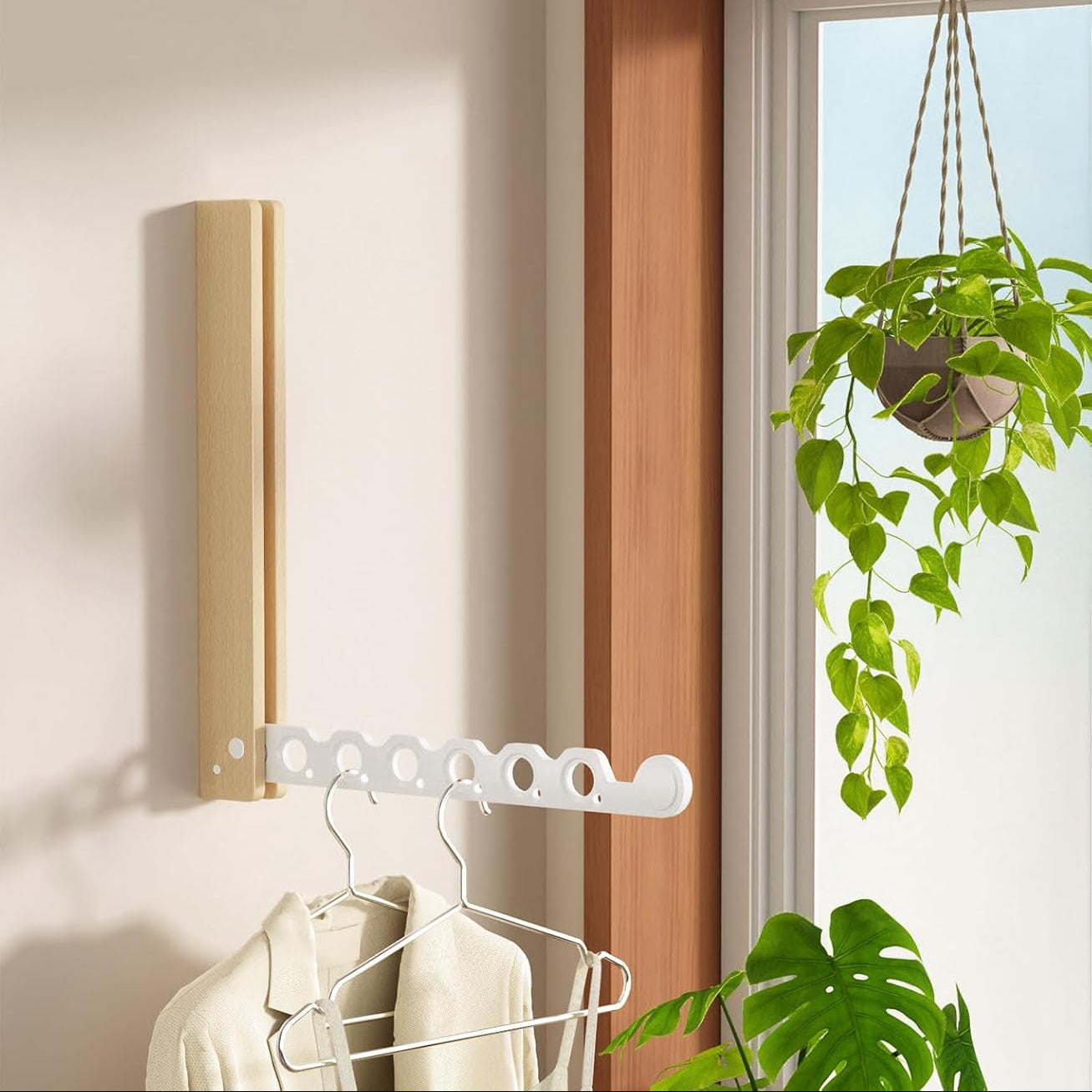 Smart Wooden Wall Shelf – Ideal Solution for Small Spaces