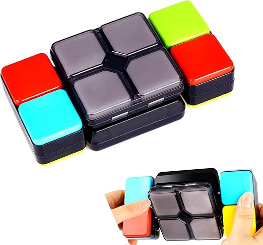 Bunter Puzzlewürfel mit Musik – Rätselspiel für Gehirntraining und Spaß