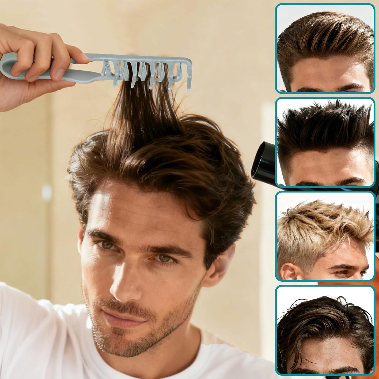 Volumen-Kamm für müheloses Haarstyling