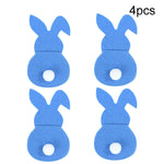 Happy Easter Decor: Set of 4 Bunny Cutlery Holders