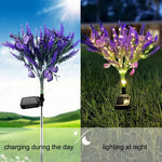 Sonnengartenstrahler mit Lavendel-Schmetterling | LED | Wetterfest