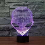 3D-Alienslampe mit LED-Farbeleuchtung und Touch-Steuerung