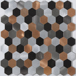 Elegante Metall-Mosaikfliesen – Einfaches Anbringen und Entfernen