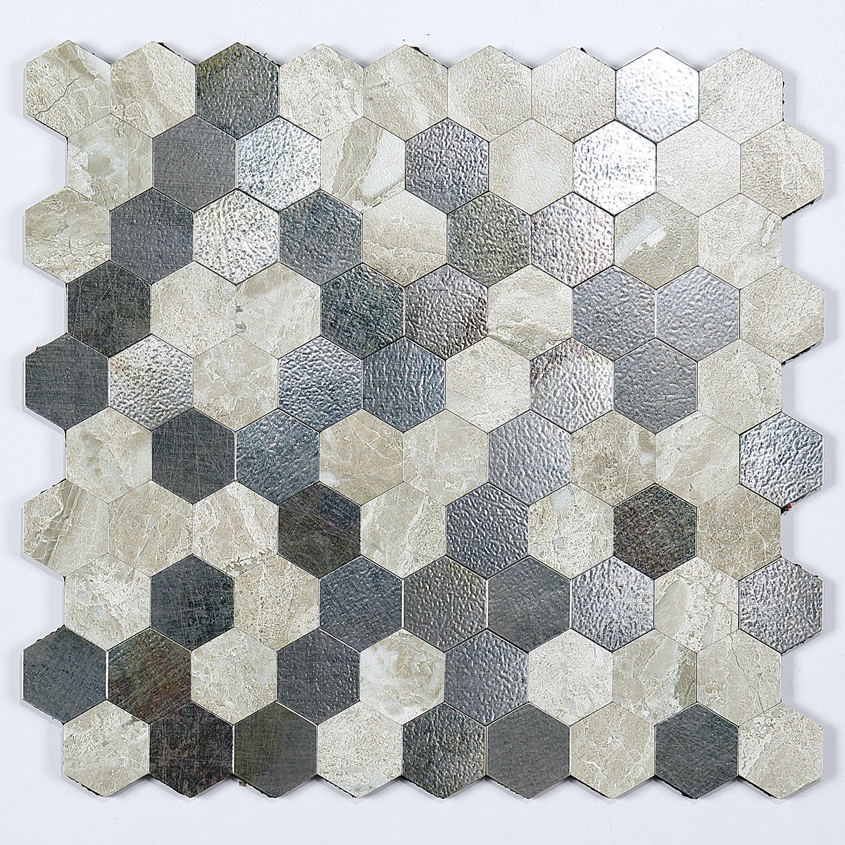 Elegante Metall-Mosaikfliesen – Einfaches Anbringen und Entfernen