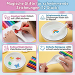 Schwimmende Zeichnungen Stifte Set mit 12 Farben
