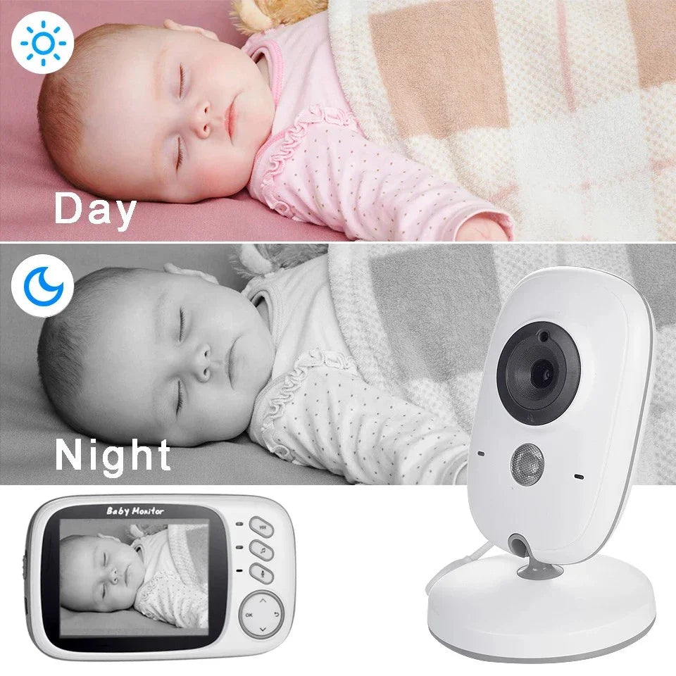 Babyüberwachung mit Nachtsichtfunktion und integrierten Schlafliedern