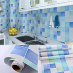 Farbenfrohe Mosaik-Fliesen für die Dusche - Wasserfest und Selbstklebend