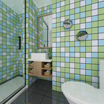 Farbenfrohe Mosaik-Fliesen für die Dusche - Wasserfest und Selbstklebend