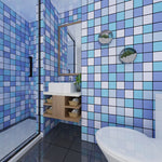 Farbenfrohe Mosaik-Fliesen für die Dusche - Wasserfest und Selbstklebend