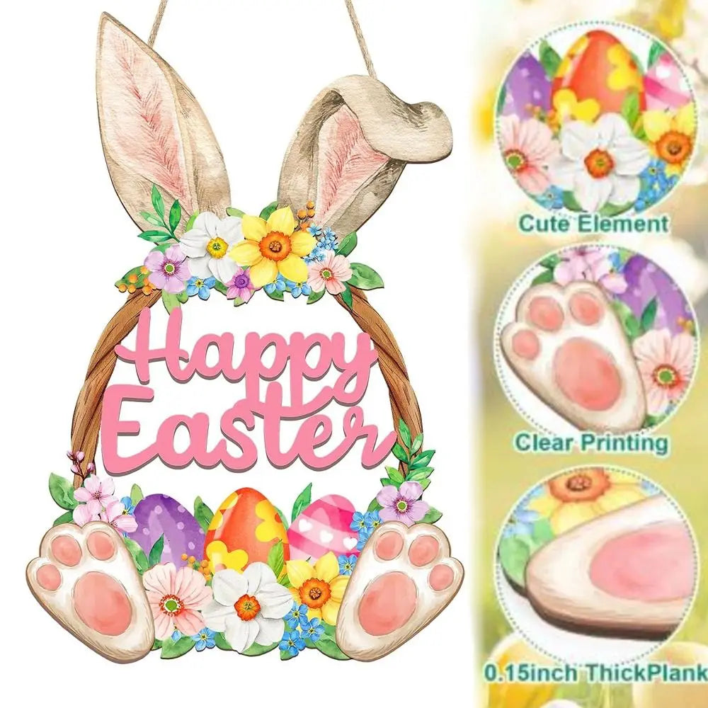 Spring Magic Wooden Easter Decoration | 29.5×19.5 cm