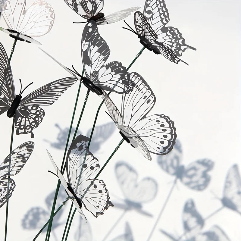 Vibrant Butterfly Garden Stakes Set – 10 Pieces for Your Decoration