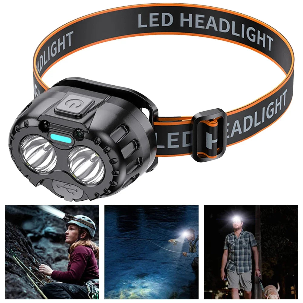 Nachtlicht Pro LED-Stirnlampe mit Bewegungssteuerung | USB-C | IPX4