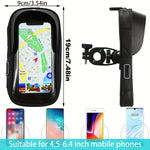 Wasserdichter Handyhalter für Fahrrad und Motorrad – 360° drehbar, passend für 4,5–6,4 Zoll