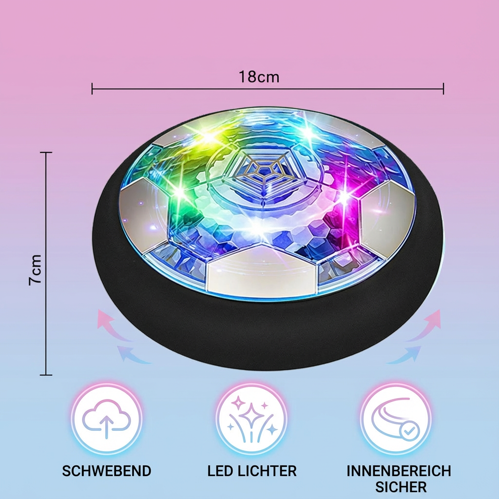 Schwebender Luftball mit Kissen