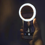 Praktisches Clip-On Licht für klare Aufnahmen